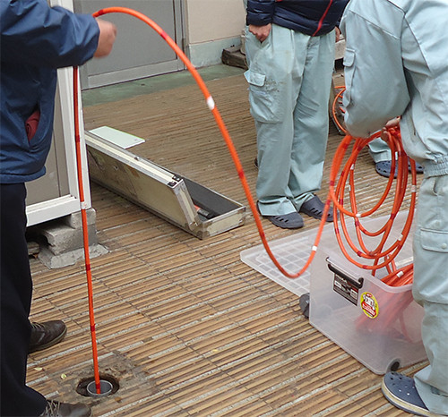 BA antenna being prepared for usage